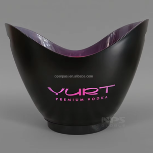 8L Premium Vodka vino plástico iluminado champán cerveza Led whisky cubo de hielo para <span class=keywords><strong>Club</strong></span> fiesta Bar - Product Image 3