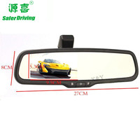 Moniteur de rétroviseur de voiture Saferdriving 4,3 pouces, rétroviseur de voiture à atténuation automatique, luminosité réglable, moniteur de recul, Araba XY-2503