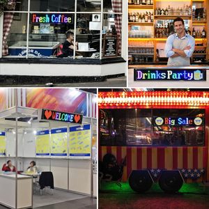 Letrero LED Programable, Pantalla Flexible Desplazable, Control por Aplicación, Animación de Texto Multicolor para Autos, Bares, Tiendas, Promociones - Product Image 5