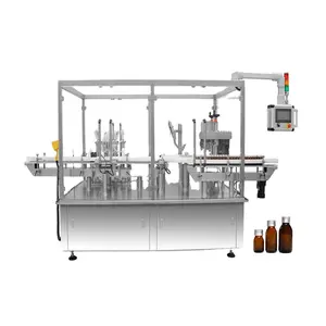 Automatic Pure Oral Cough Liquid Syrup Filling And Sealing Capping Machine Glucose Syrup Filling Machine