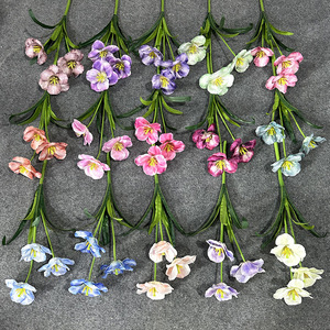 Bouquet de tulipes artificielles en soie, 3 têtes chacune, décoration de mariage, arrangement pour salon - Product Image 2