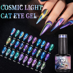 BOZLIN 30 Couleurs Cosmic Light Cat Eye Gel Vernis À <span class=keywords><strong>Ongles</strong></span> Hema Gratuit Deux Tons Magnétique <span class=keywords><strong>UV</strong></span> Gel Polonais Logo Personnalisé Cateye Gel Polish - Product Image 1