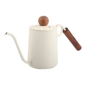 600ml/20oz Capacity, <b>Wood</b> Handle, <b>Stove</b> Top Gooseneck Pour Over Coffee <b>Kettle</b> - Product Image 3