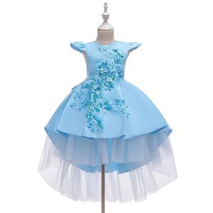 Vestito da principessa di fiori per bambini per ragazza elegante vestito da <span class=keywords><strong>festa</strong></span> di <span class=keywords><strong>compleanno</strong></span> abiti da cerimonia per ragazze vestiti di natale per bambini 3-12 anni Y12410 - Product Image 5