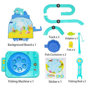 Nuovo Stile Educativo per Bambini Interactive Giocattoli di Pesce Divertente Indoor Batteria Operated Gioco di Pesca Set Giocattolo con la Musica - Product Image 3
