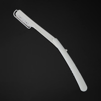 Rasoirs à lame unique Wanmei avec manche droit en plastique, outil de manucure professionnel, rasoirs de barbier pliables/rasoirs à raser