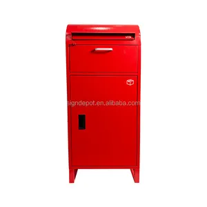 Home Outdoor Large Secure Metal Post Box Smart Mailbox Drop Box Post Mail Parcel Box