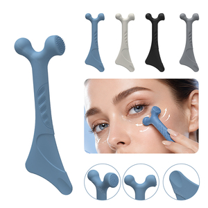 Bâton de massage facial en silicone <span class=keywords><strong>pour</strong></span> les poches sous les yeux, les cernes et les ridules, avec boule lissante <span class=keywords><strong>pour</strong></span> les sérums et la relaxation - Product Image 1