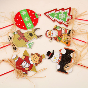 New Christmas rattle stick, wooden <b>small</b> <b>gift</b>, event present, Christmas decoration, <b>small</b> ornament, label holder - Product Image 4