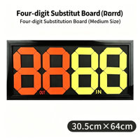 Carte de Substitution de Football Manuelle à Quatre Faces Double Face pour Arbitre, Écologique, Durable, en Matériau PP Fluorescent, Couleurs Variées