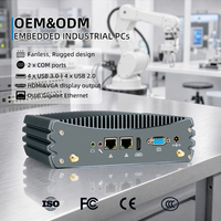 Ordinateur d'application industrielle Bosten, Win11, Linux OS, calcul en périphérie, mini PC, DDR4 jusqu'à 32 Go, PCIe 3G 4G, WiFi et BT, PC en boîtier sans ventilateur