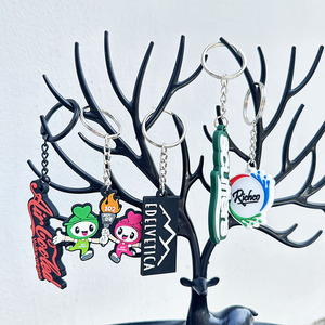 <span class=keywords><strong>Porte</strong></span>-clés <span class=keywords><strong>mousqueton</strong></span> en PVC avec décoration tridimensionnelle 3D Hu Ling pendentif en plastique souple imprimé UV résine d'<span class=keywords><strong>action</strong></span> de main de dessin animé - Product Image 1