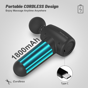 ปืนพกไฟฟ้าขนาดเล็ก PL-659,ปืนนวดกล้ามเนื้อผ่อนคลายร่างกายเนื้อเยื่อลึกคอหลังออกกำลังกายชาร์จผ่าน USB