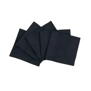 Farbe dekorative Cocktail papier Serviette Hochzeit Servietten verziert solide reines Weiß oder Schwarz