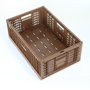 Nhiệm Vụ Nặng Nề Có Thể Gập Lại Lưới Thùng Đóng Mở Nhựa Container Với Nắp Cho Hậu Cần Kho Và Trang Trại Sản Xuất - Product Image 4