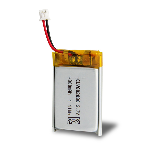 CLY 602030 Polymer Li-ion Battery 300mAh 3.7V Li-po Rechargeable Li-ion Battery Rechargeable Lithium Polymer Battery