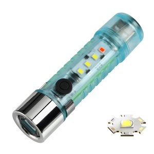 Nuova Torcia LED Portatile Multifunzione XPE+Snd con 6 Modalità di Illuminazione, Ricaricabile USB, in Plastica - Product Image 2