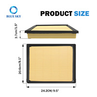 17801-F4010 filtre à air de voiture de moteur de voiture automatique Compatible avec pour 3.5L Tundra Sequoia 2022-2024 pièces de moteur automobile