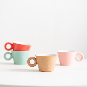 ขายด่วนน่ารักถ้วยแก้วในสีต่างๆชากาแฟนมถ้วยน้ําแก้ว - Product Image 1