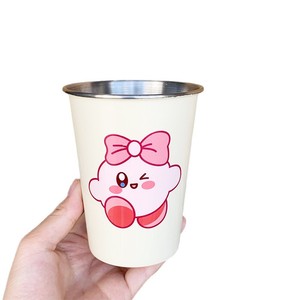 Vaso de acero inoxidable con pajita, taza de viaje portátil para adultos, 500 ml - Product Image 5