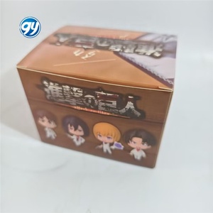 4 piezas Attack on Titan negro blanco vestido Levi Eren Mikasa caja ciega figura Anime Mini modelo coleccionable conjunto - Product Image 4
