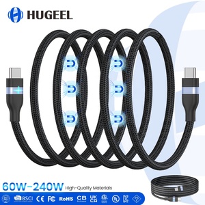 HUGEEL 240W Magnetic Type C <strong>Cable</strong> PD Fast <strong>Charging</strong> <strong>USB</strong> C <strong>Cable</strong> With Data <strong>Cables</strong> for Phone Tablet Laptop <strong>Charging</strong> Charger Kit - Product Image 1