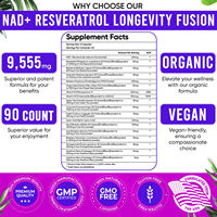 Capsules NAD+ personnalisées avec Resveratrol, Berberine, Fisetin, Quercétine, Supplément NAD pour un regain d'énergie et un soutien immunitaire
