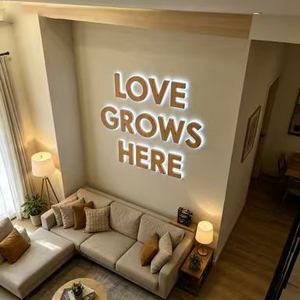 Illuminated 3D Acrylic & Stainless Steel LED Store Front Sign with 2700K Warm White Light Easy Installation for Outdoor Use - Product Image 3