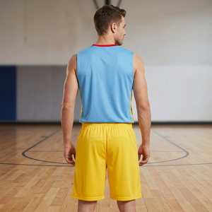 Tenue de basketball personnalisable 100 % polyester, vêtements de sport respirants, kit de basketball grande taille, personnalisé pour hommes et femmes, ligue - Product Image 2