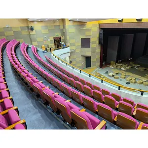 Nuoerle giá rẻ rạp hát tại Auditorium ghế với bằng gỗ viết pad, Hiện đại giá rẻ độn Ghế Nhà thờ