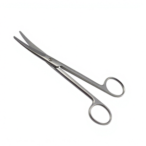 Ciseaux chirurgicaux ophtalmiques Mayo Odontomed 2011, 6 3/2 pouces, à extrémités arrondies/courbées, en acier inoxydable, instruments chirurgicaux CE - Product Image 1