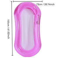 Chaise longue flottante gonflable de maille de PVC respirable de couleur de dégradé simple nouveau jouet d'eau de plage pour des enfants