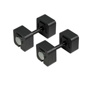Haltères réglables 40 kg, haltère carré unique 9-en-1, <span class=keywords><strong>poids</strong></span> libres pour options multi-<span class=keywords><strong>poids</strong></span>, ajustement rapide - Product Image 4