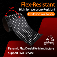 Circuit imprimé flexible personnalisé FPC, assemblage de circuits imprimés, conception OEM SMT, ceinture de luminothérapie LED rouge flexible PCBA
