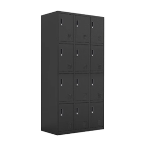 Bori Loker-armario de almacenamiento de Metal, armario de alta seguridad de acero con 12 puertas oscilantes, muebles de oficina - Product Image 5
