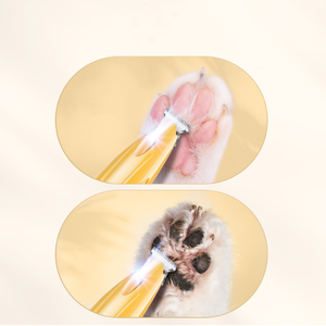 Tondeuse <span class=keywords><strong>à</strong></span> poils de chat silencieuse professionnelle pour les pattes, outil de toilettage pour animaux de compagnie silencieux, kit de coupe-ongles pour pattes, coupe-ongles pour un soin sûr <span class=keywords><strong>à</strong></span> <span class=keywords><strong>domicile</strong></span> - Product Image 3