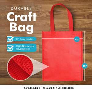 Bolsas de Regalo Reutilizables Lisas y Gruesas con Asas, Ideales como Bolsas de Regalo para Fiestas o Bolsas de Halloween - Product Image 2