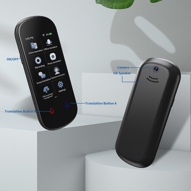 Best Quality Portable 109 Language Instant Speech Translator Accurate Offline Voice WiFi Connection Two-Way Translation Device