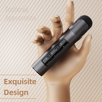 Microphone sans fil miniature portable, micro d'enregistrement stéréo cardioïde pour karaoké KTV et téléphone portable, petite taille