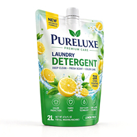 Lot de pochettes souples multi-tailles pour savon liquide et lessive, sachets de recharge, pochettes verticales, logo personnalisé, FDA, OEM, ODM