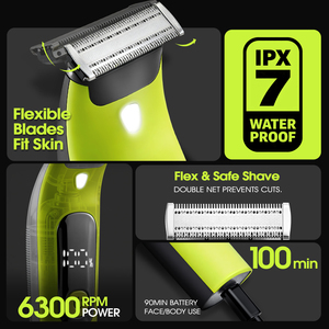 <span class=keywords><strong>Tondeuse</strong></span> à cheveux électrique multifonctionnelle DSP, vitesse de rotation de 5800 tr/min, accessoires complets pour la maison, les voyages et l'entretien personnel - Product Image 4