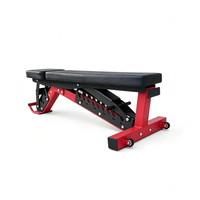 Banc de musculation réglable robuste avec roues de transport, banc d'entraînement multi-angles pour la musculation