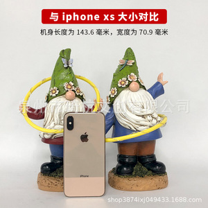 Figura decorativa de duende con aro de hula luminoso para jardín, adorno decorativo para patio de villa, regalo. - Product Image 4