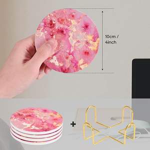 Posavasos Redondos de Cerámica Personalizados al por Mayor, Posavasos para Tazas de Café, Empaque Exquisito, Posavasos para el Hogar y la Oficina - Product Image 2