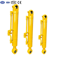 Vérin hydraulique à double effet soudé sur mesure avec amortisseur pour équipement lourd