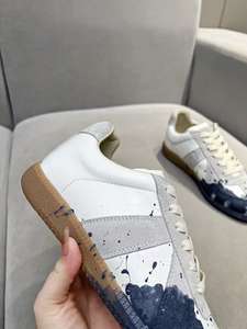 Chaussures plates décontractées en cuir luxueuses, légères, respirantes, élégantes et à absorption des chocs pour l'extérieur - Product Image 2