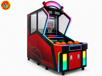 Machine d'arcade de basket-ball avec LED RGB 102x260x273 cm pour tir commercial