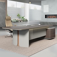 Vente en gros de meubles de bureau de luxe Bureau exécutif E1 MDF Bureau de directeur général présidentiel