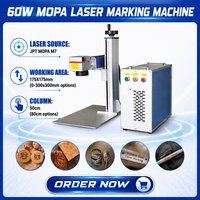 Machine de marquage laser à fibre nouvelle génération JPT RAYCUS 60W refroidie par air, graveur laser pour acier inoxydable et aluminium, prend en charge les formats DXF, PLT, BMP, AI, DWG