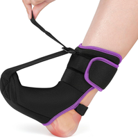 Attelle de nuit pour fasciite plantaire, chaussette orthopédique améliorée pour femmes et hommes